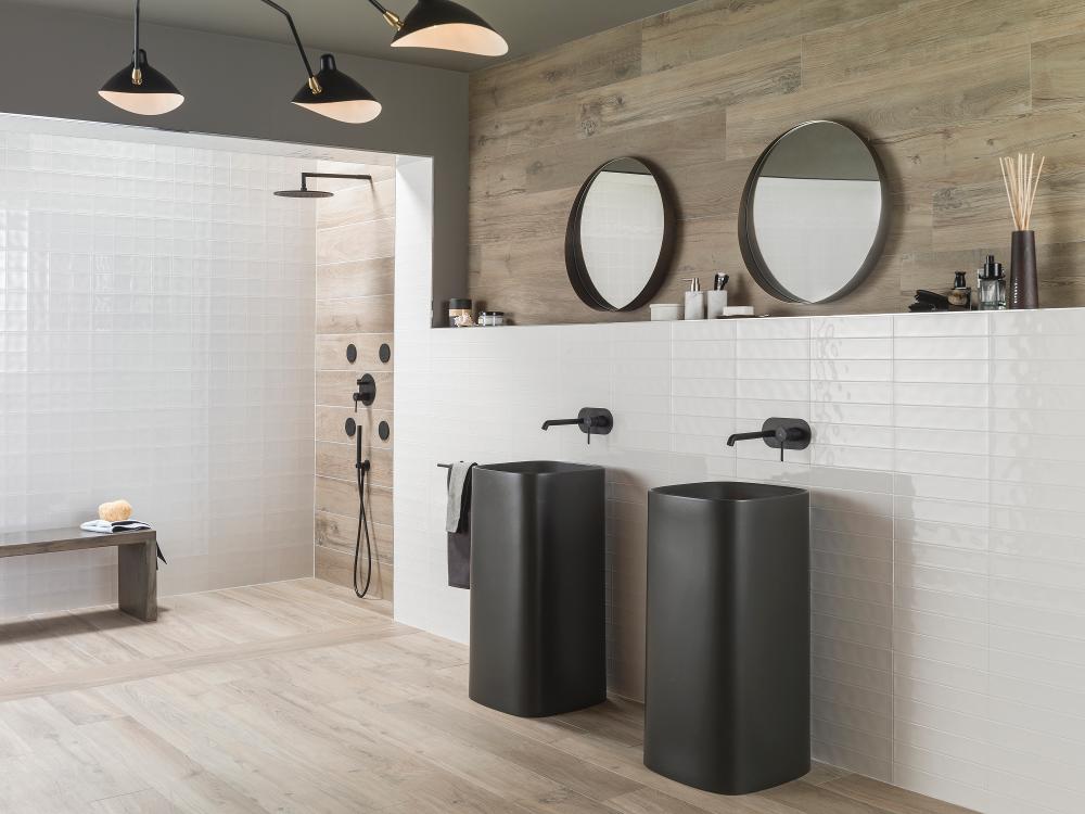 Porcelanosa Malaga White Wall Tiles 20 x 31.6 cm