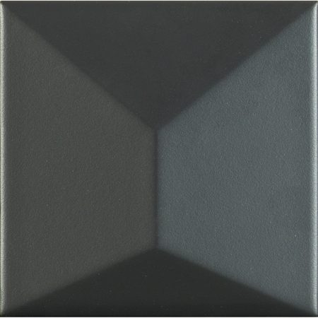 Porcelanosa Faces S3 Negro Tile 12.5 x 12.5 cm